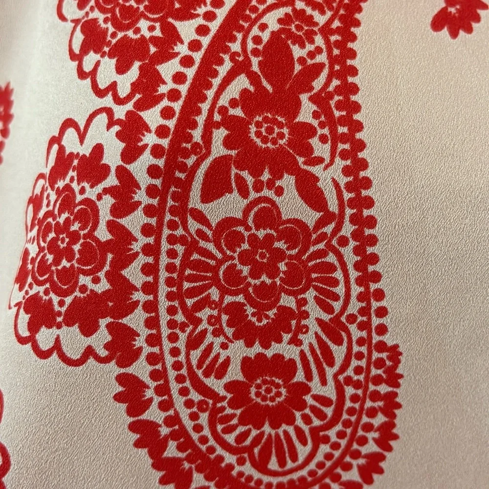 New York & Company paisley blouse size small - Picture 2 of 5